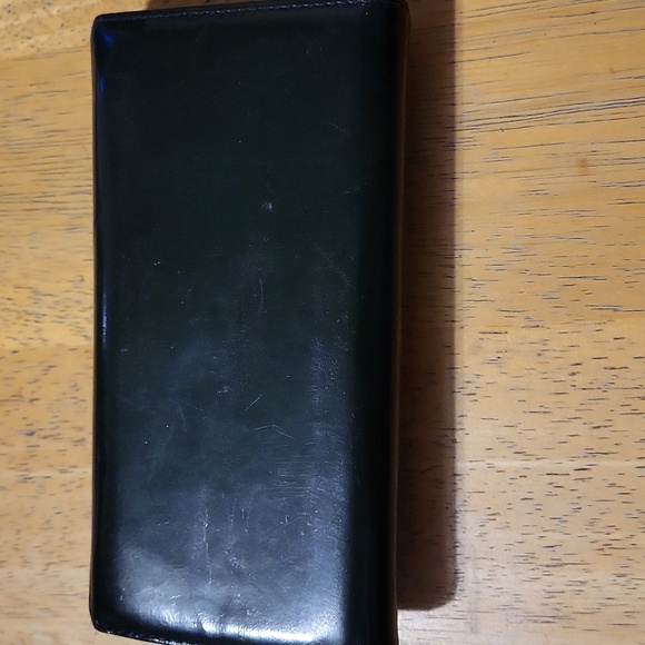 MCM Forest Green Leather Wallet with Logo - Picture 3 of 5